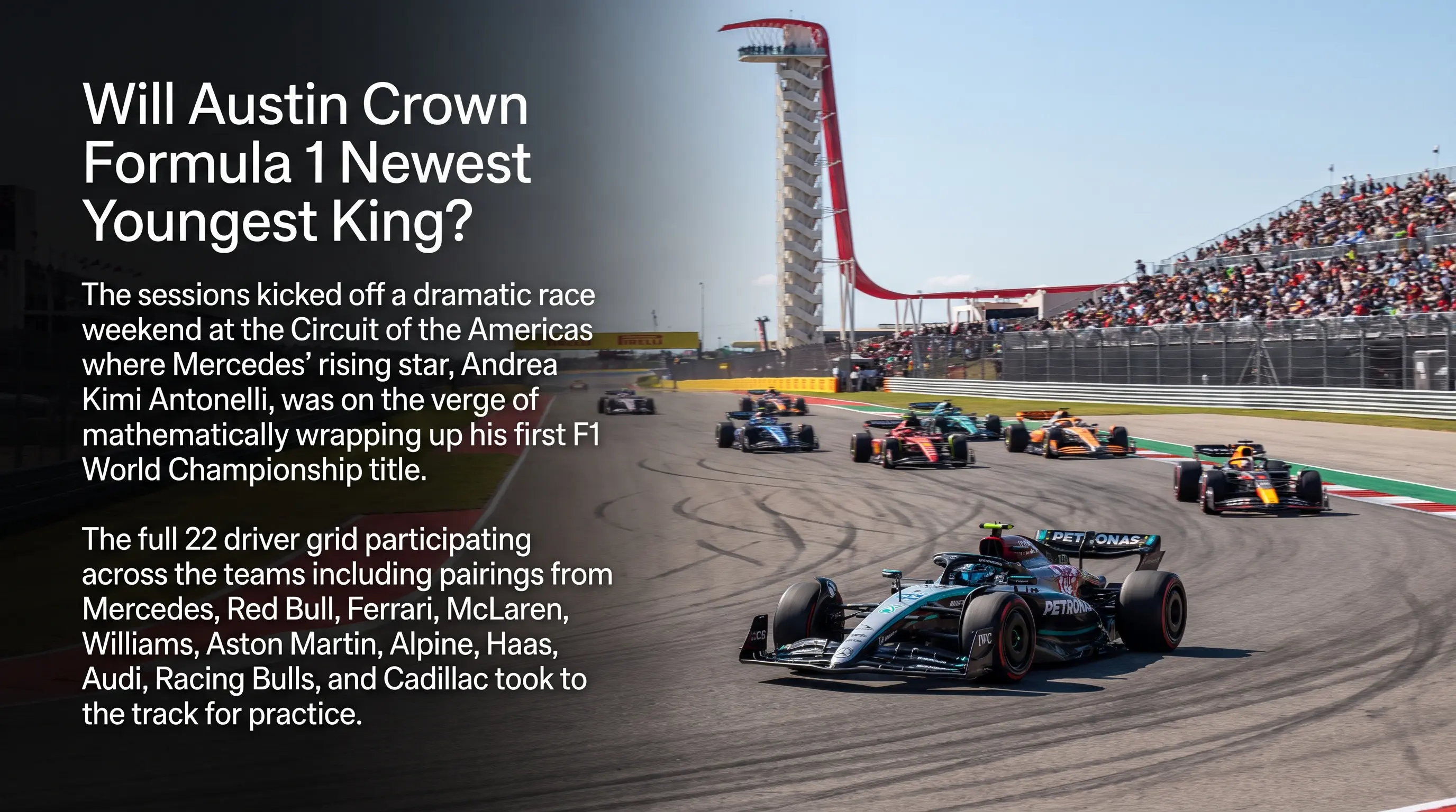 Will Austin Crown Formula 1 Newest Youngest King?