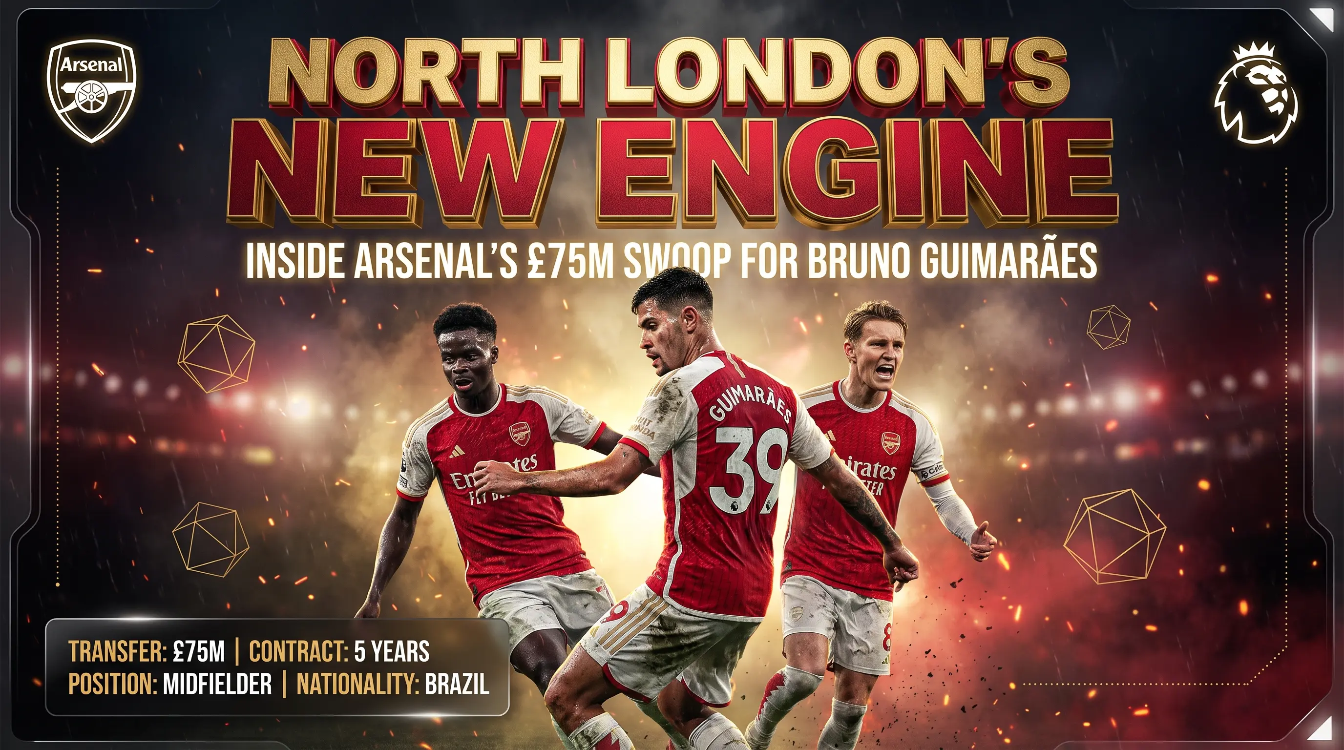 North Londons New Engine: Inside Arsenals 75m Swoop for Bruno Guimaraes