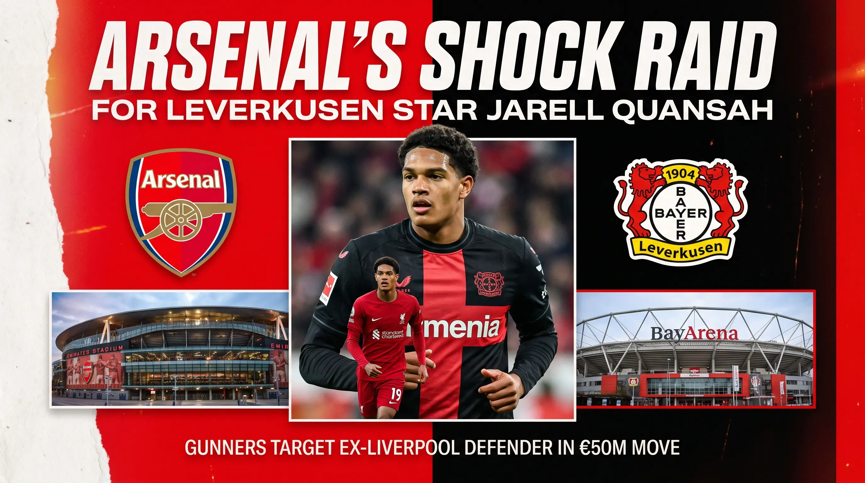 Arsenal Launch Shock Raid For Leverkusen Star Jarell Quansah