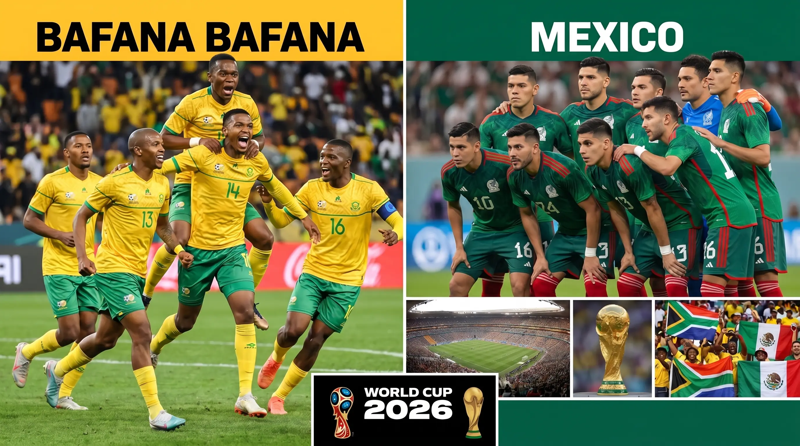 Bafana Bafana Face Mexico In Huge World Cup Opener