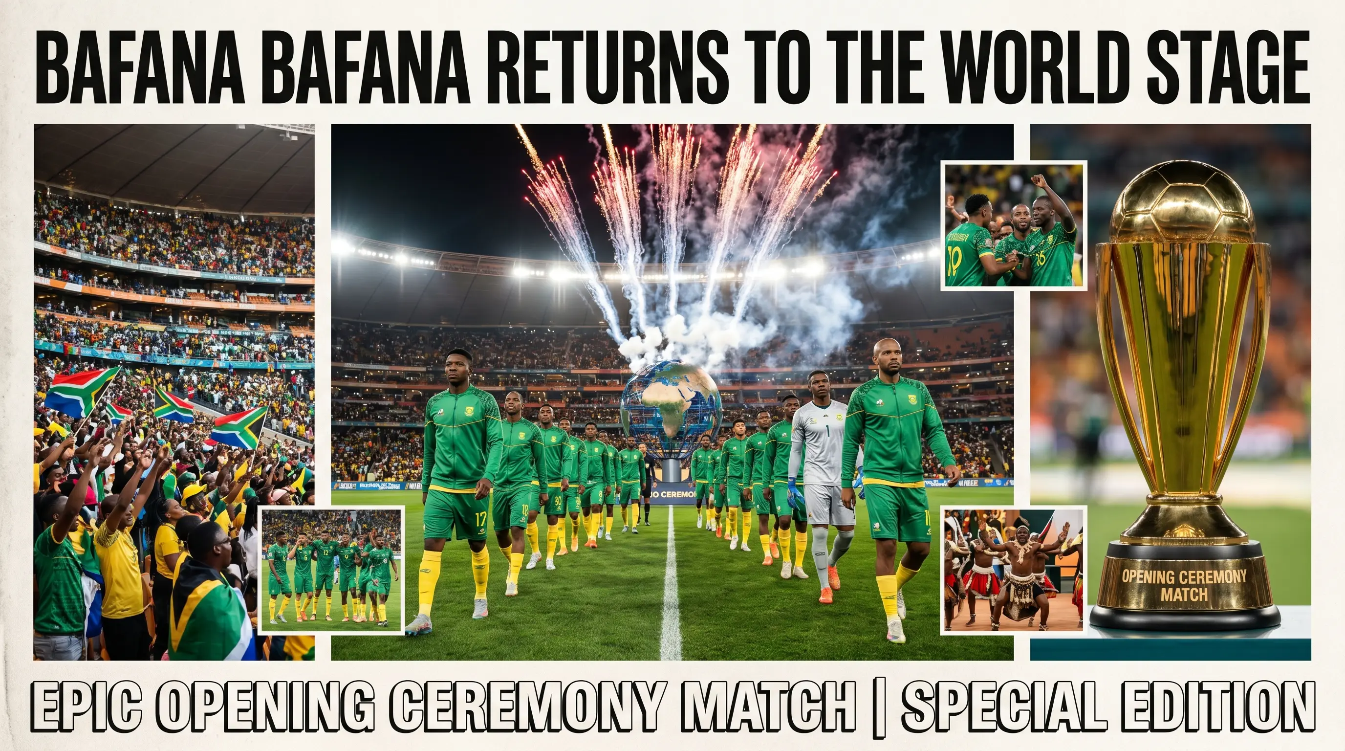 Bafana Bafana Returns To The World Stage For Epic Opening Ceremony Match
