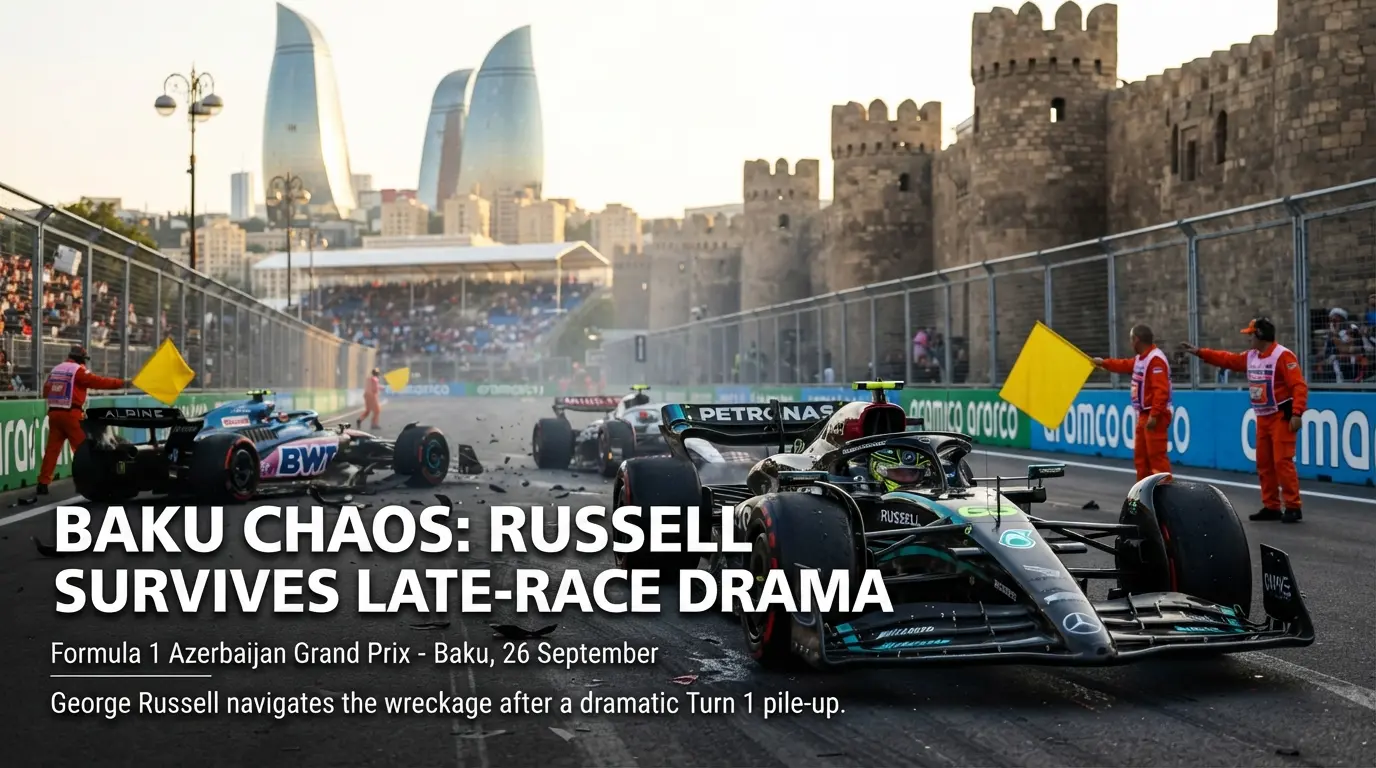 Did Russell Manage to Survive the Late Chaos in Baku?