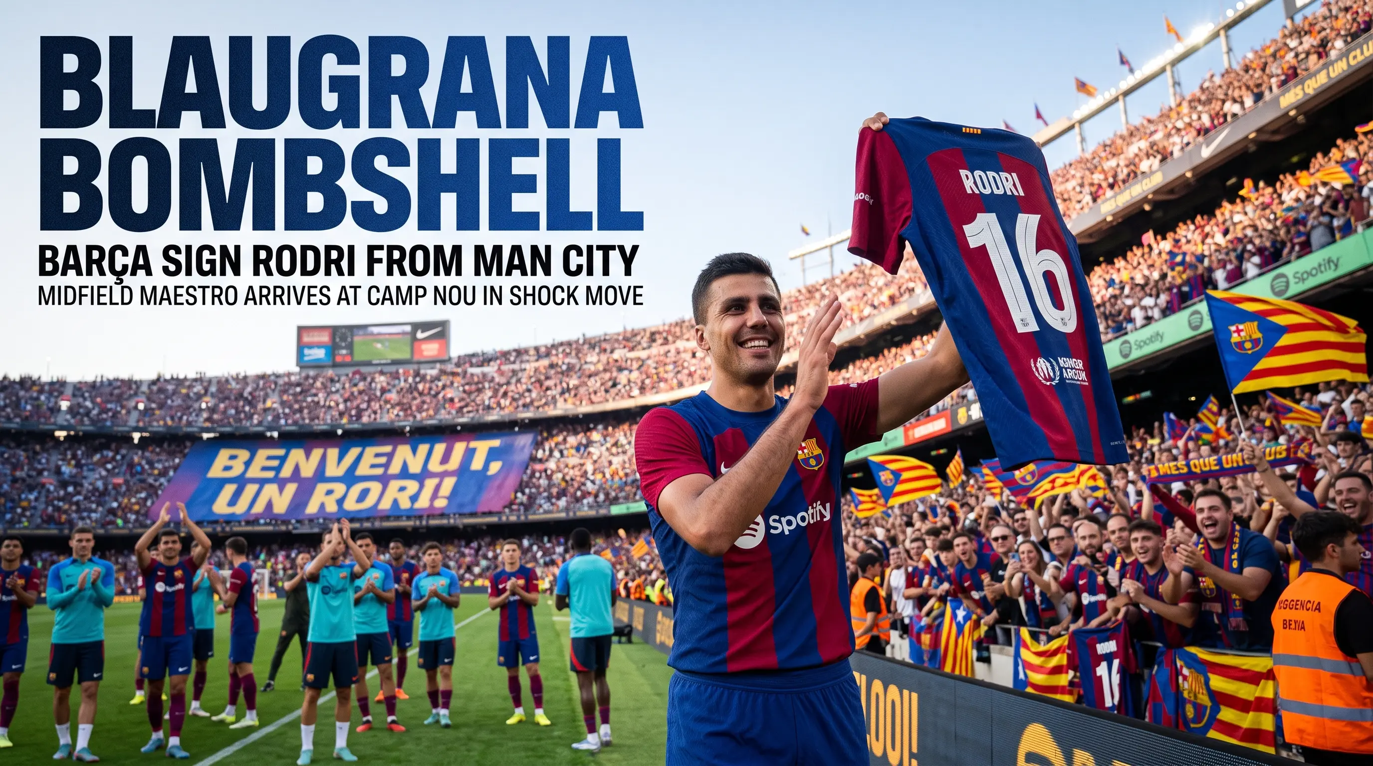 Blaugrana Bombshell: Barca Sign Rodri From Man City