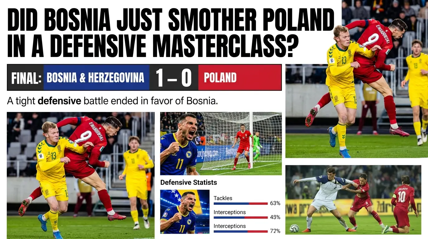 Did Bosnia Just Smother Poland in a Defensive Masterclass?