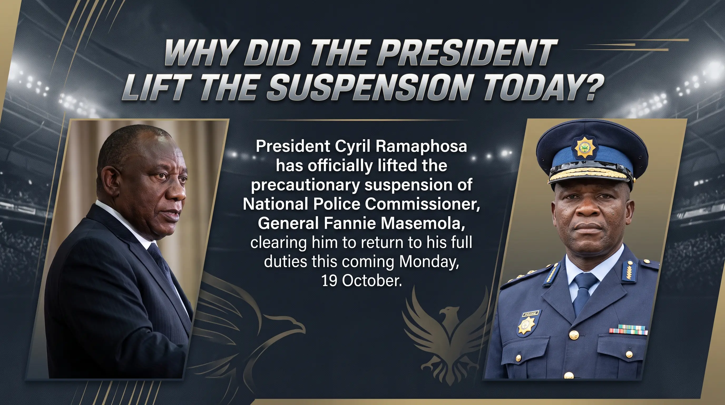 Why Did the President Lift the Suspension Today?