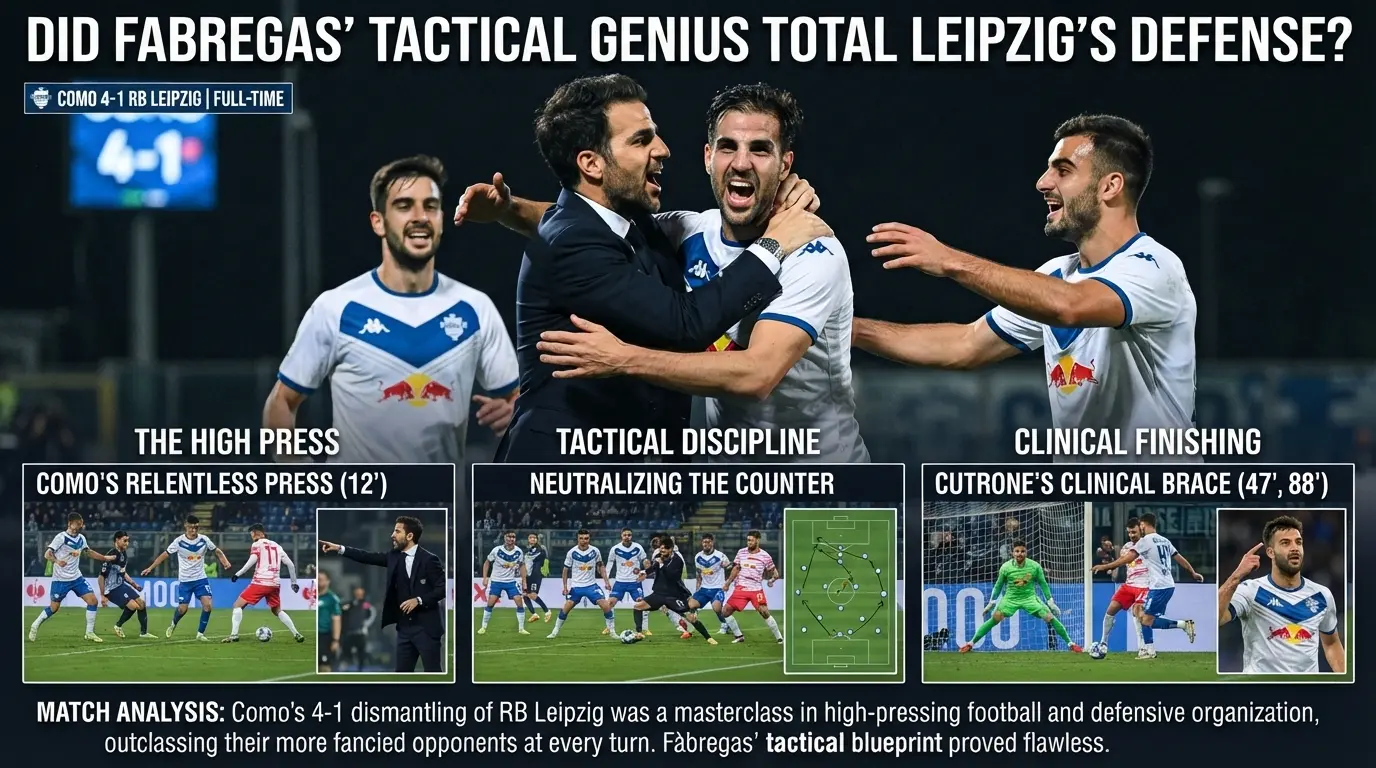 Did Fabregas Tactical Genius Total Leipzigs Defense