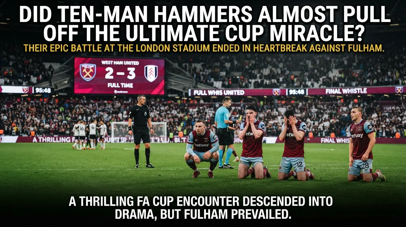 Did Ten Man Hammers Almost Pull Off The Ultimate Cup Miracle
