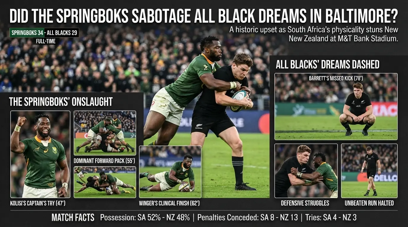 Did The Springboks Sabotage All Black Dreams In Baltimore