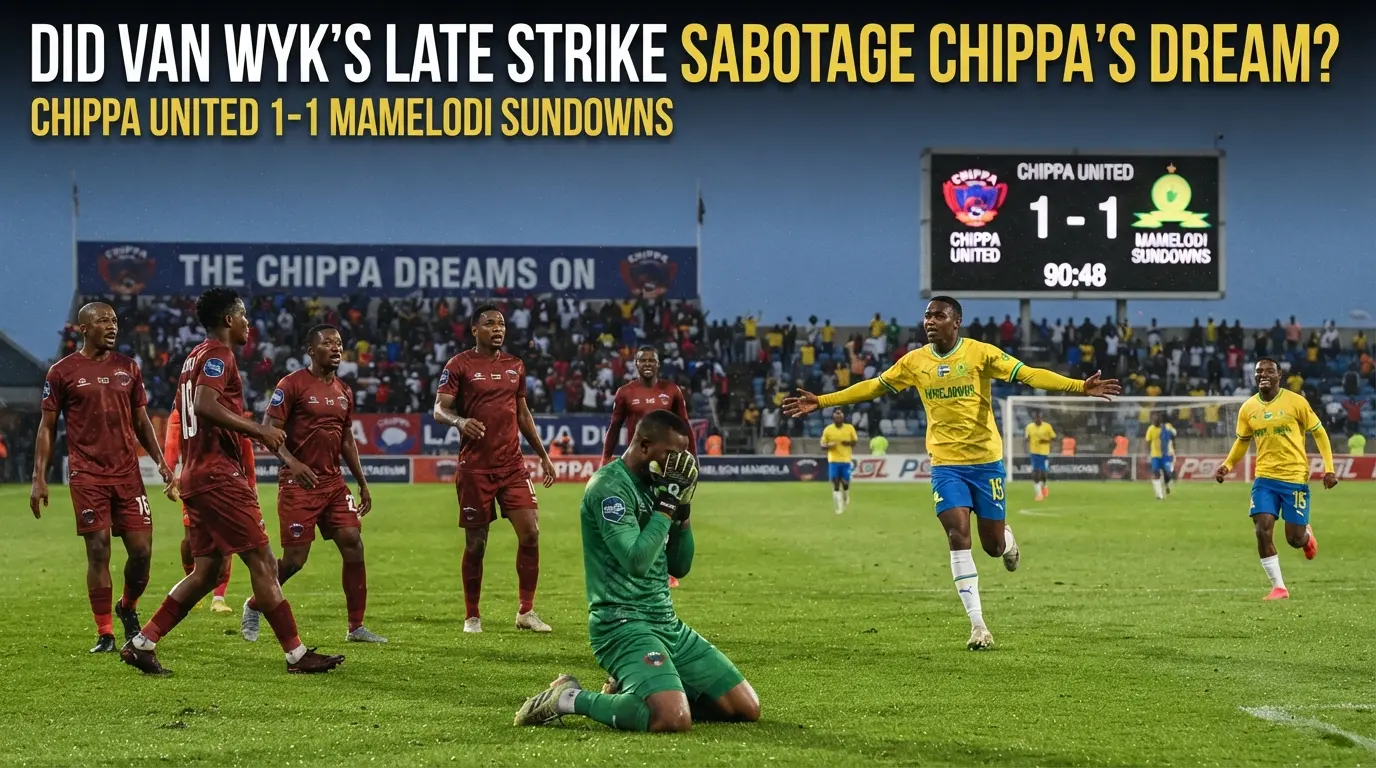 Did Van Wyks Late Strike Sabotage Chippas Dream