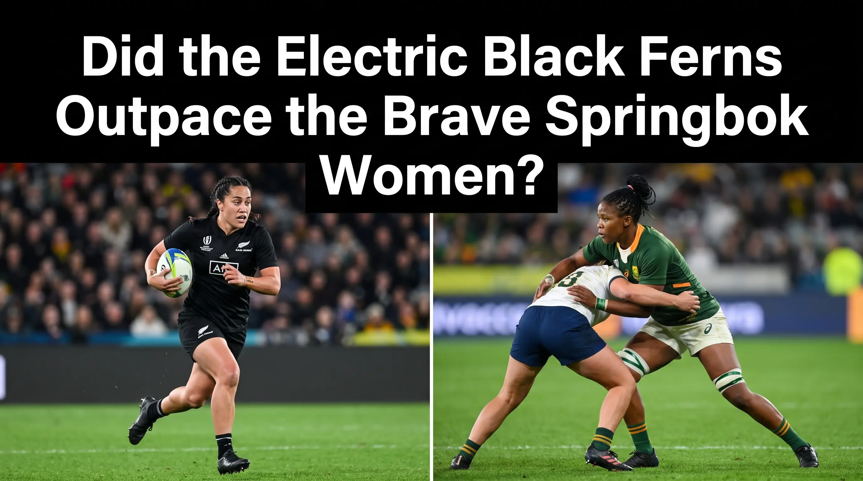 Did the Electric Black Ferns Outpace the Brave Springbok Women