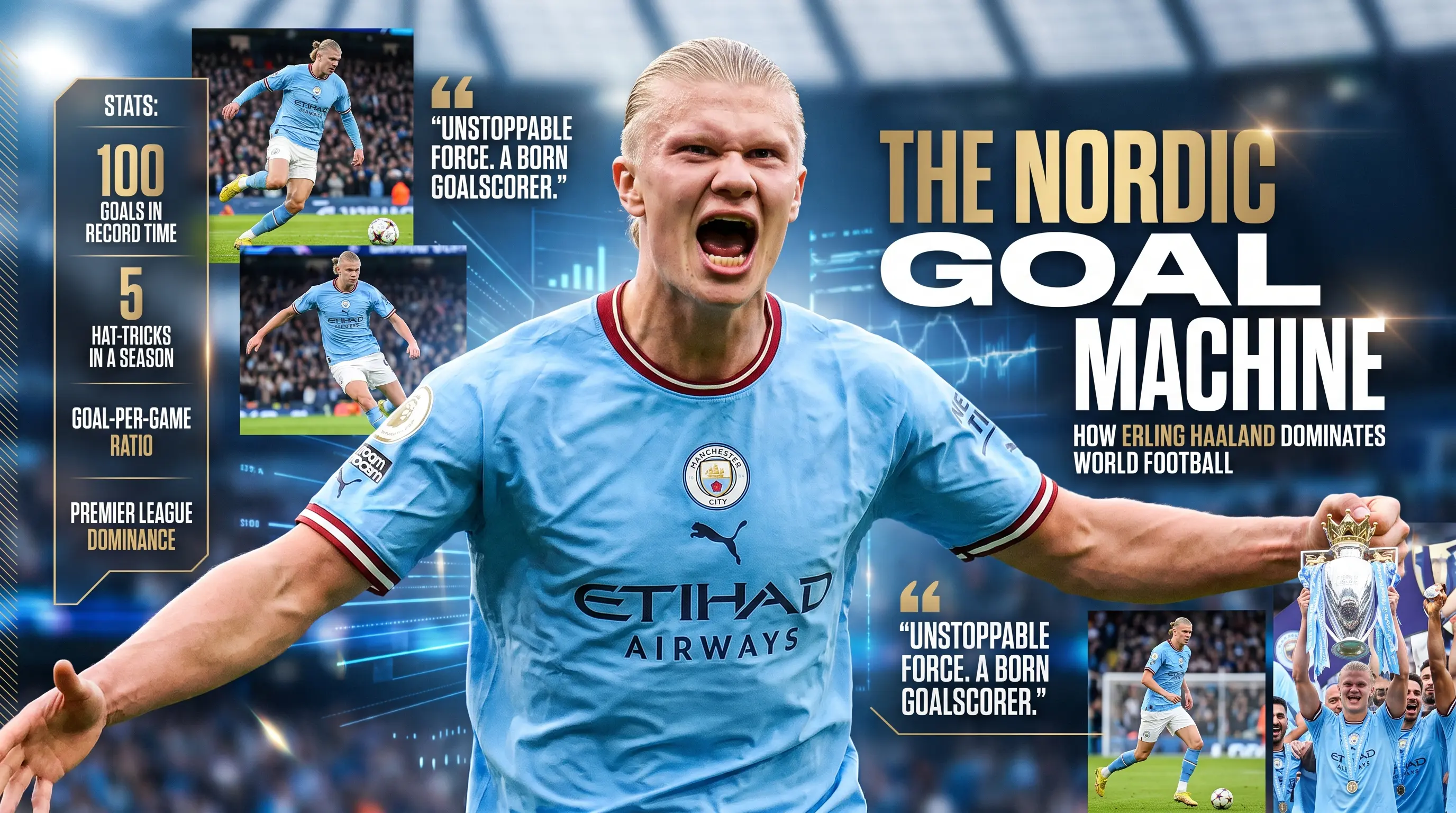 The Nordic Goal Machine: How Erling Haaland Dominates World Football