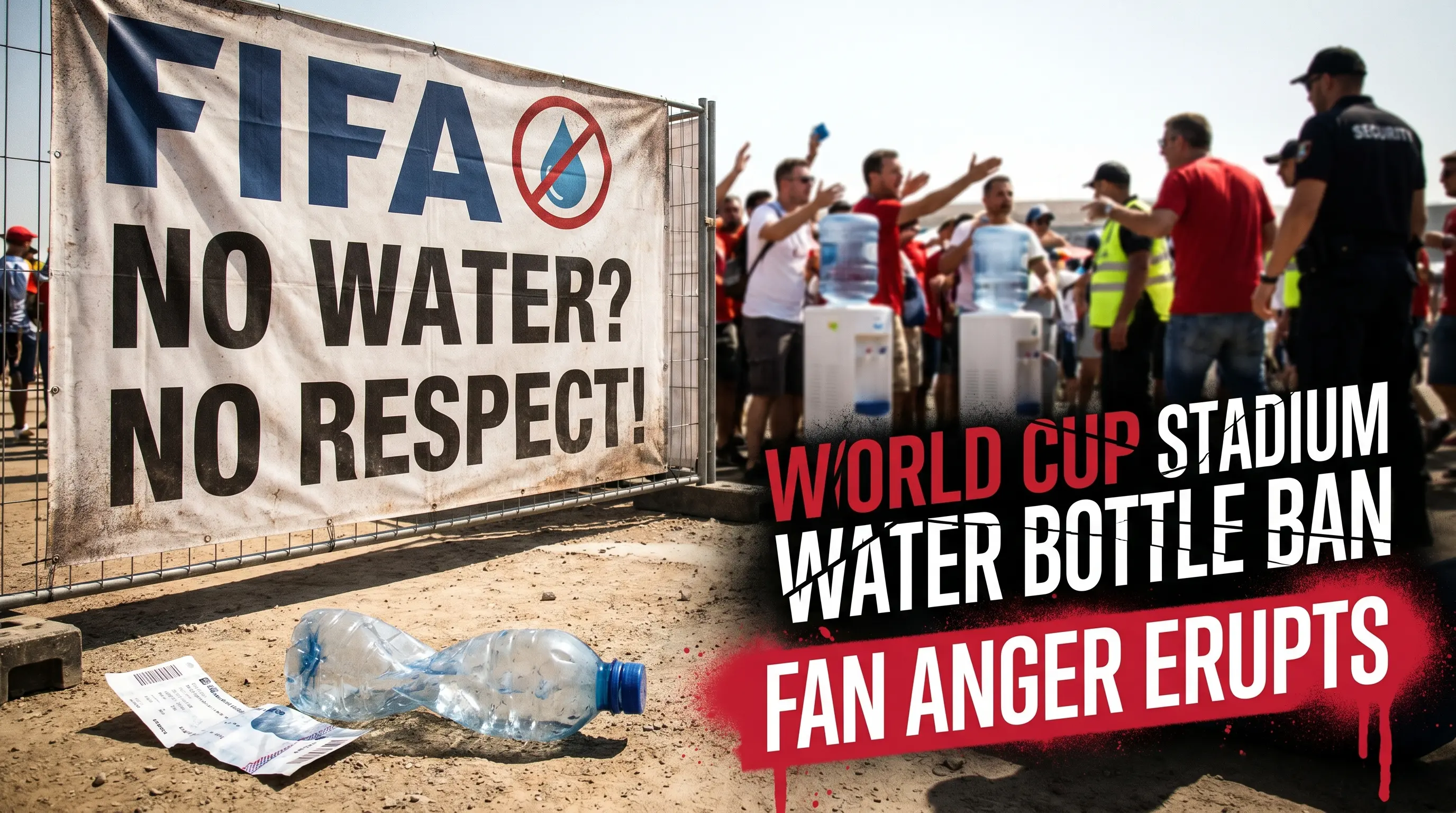 FIFA Sparks Massive Fan Anger with Last Minute World Cup Stadium Water Bottle Ban