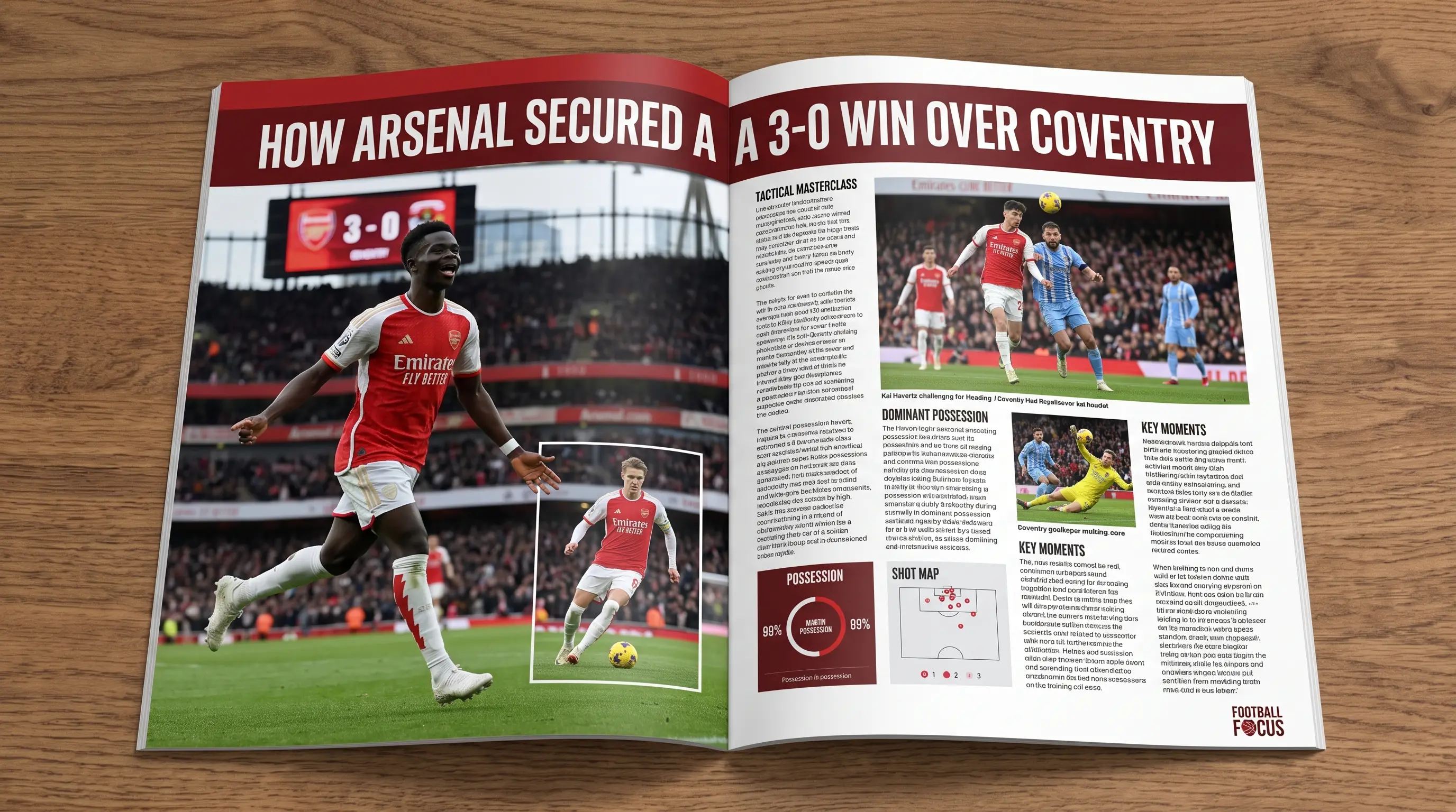 How Did Arsenal Secure a 3 0 Win Over Coventry