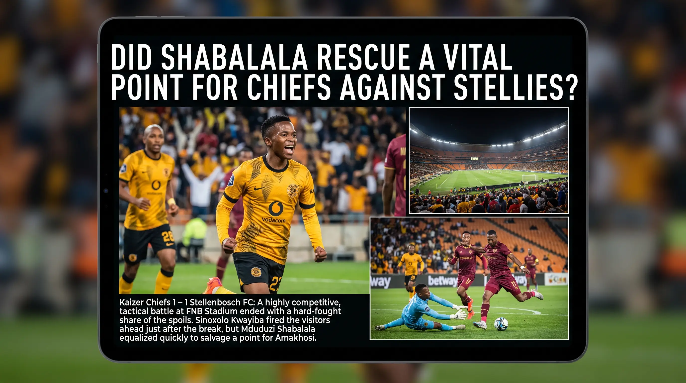 Did Shabalala Rescue a Vital Point for Chiefs Against Stellies?