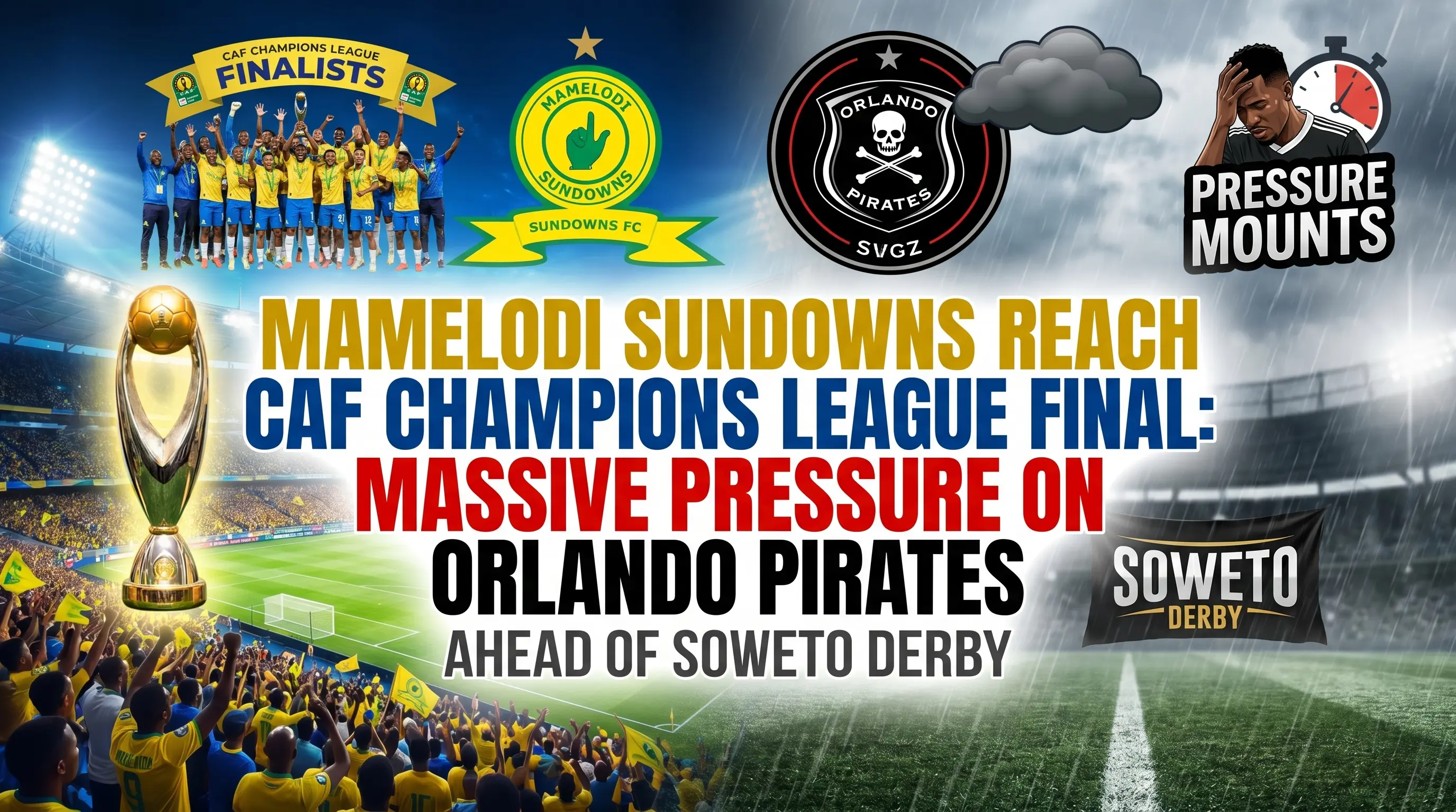 Mamelodi Sundowns Reach CAF Champions League Final: Why This Puts Massive Pressure on Orlando Pirates