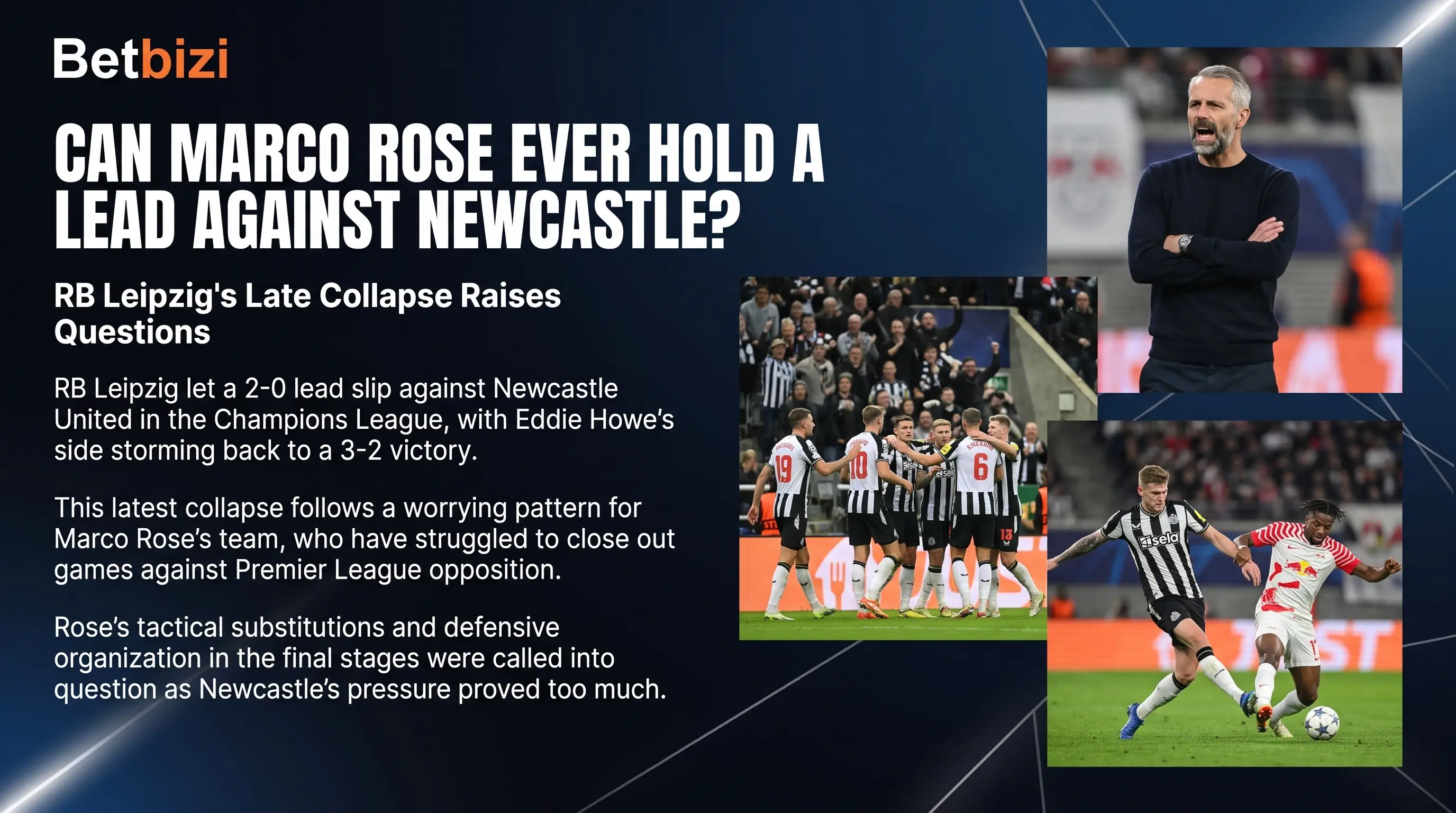 Can Marco Rose Ever Hold a Lead Against Newcastle