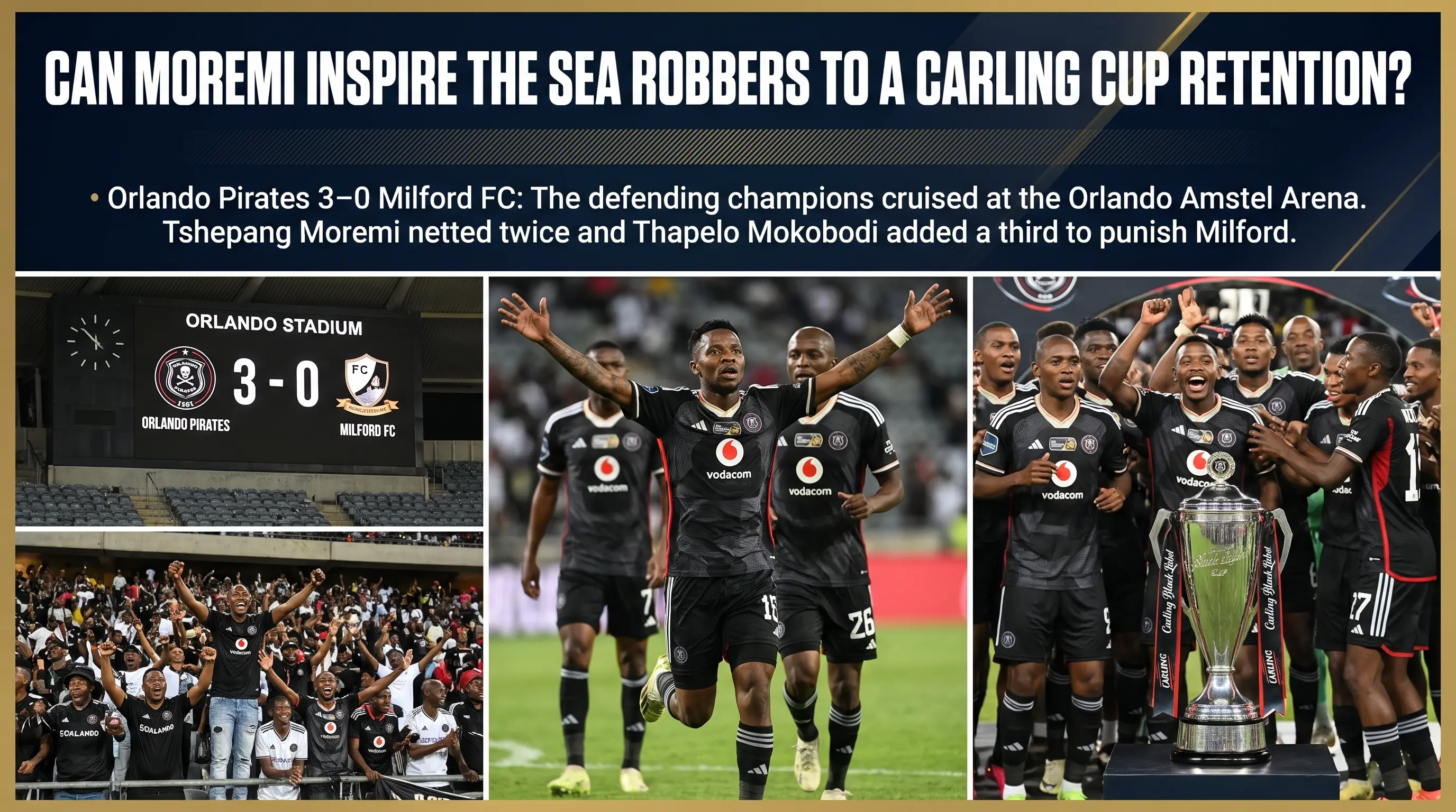 Can Moremi Inspire the Sea Robbers to a Carling Cup Retention?