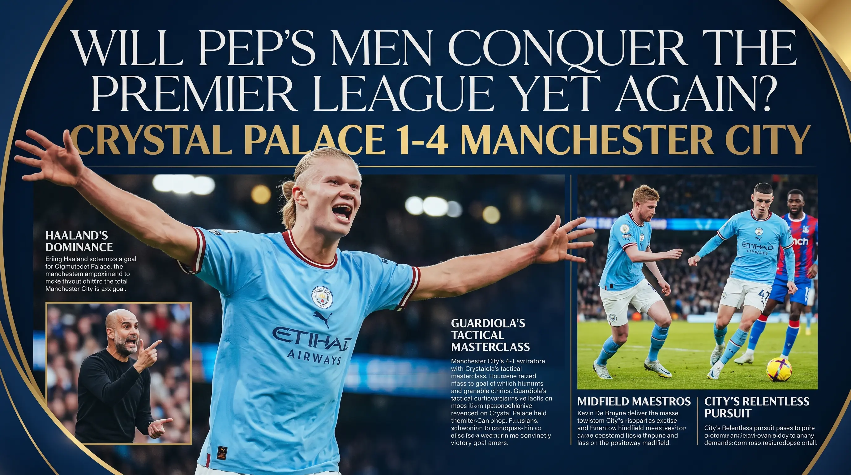 Will Peps Men Conquer the Premier League Yet Again