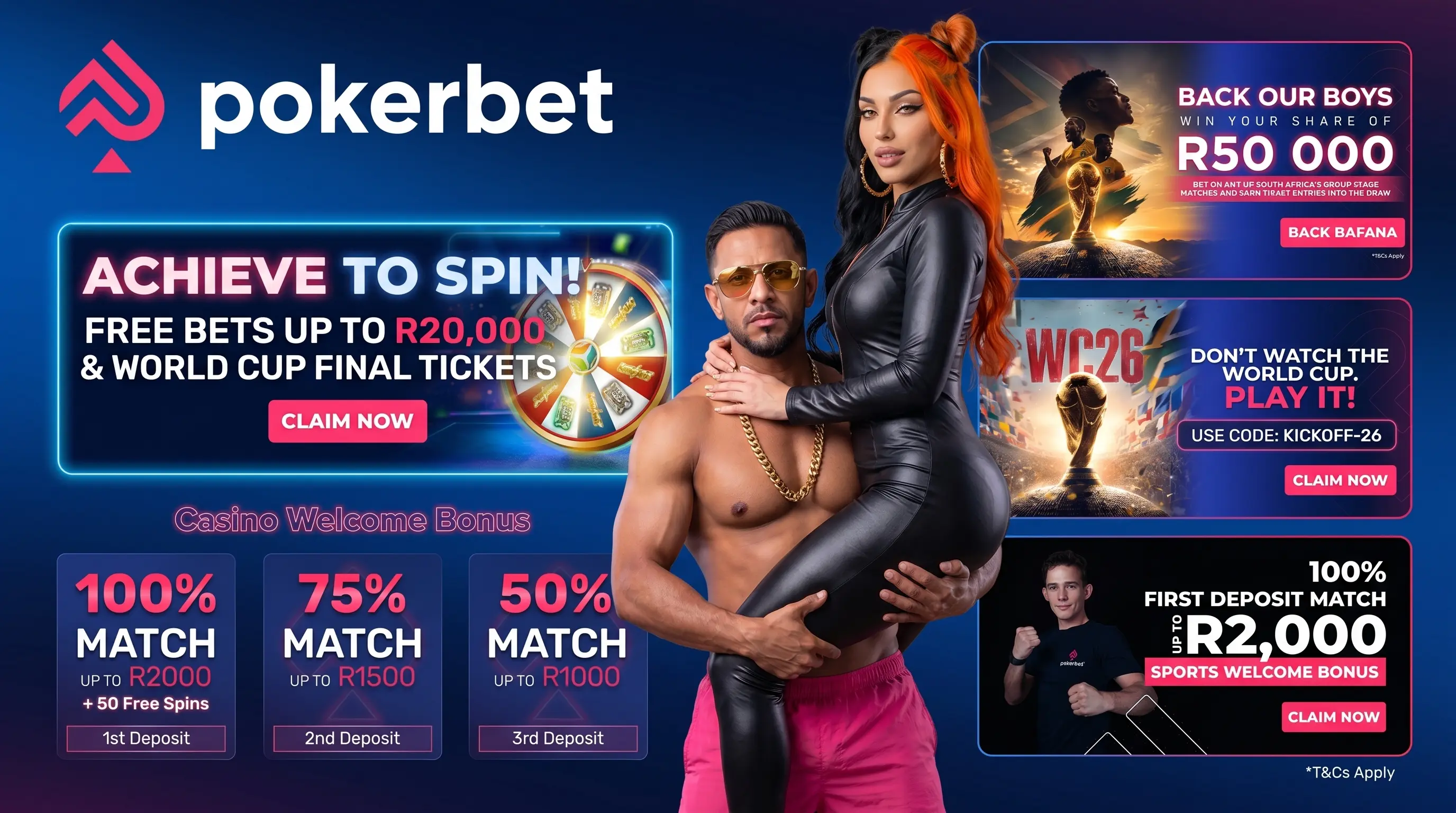 PokerBet's Ultimate World Cup 2026 Bonus Collection: Up to R50,000 + World Cup Final Tickets + Exclusive Free Bets