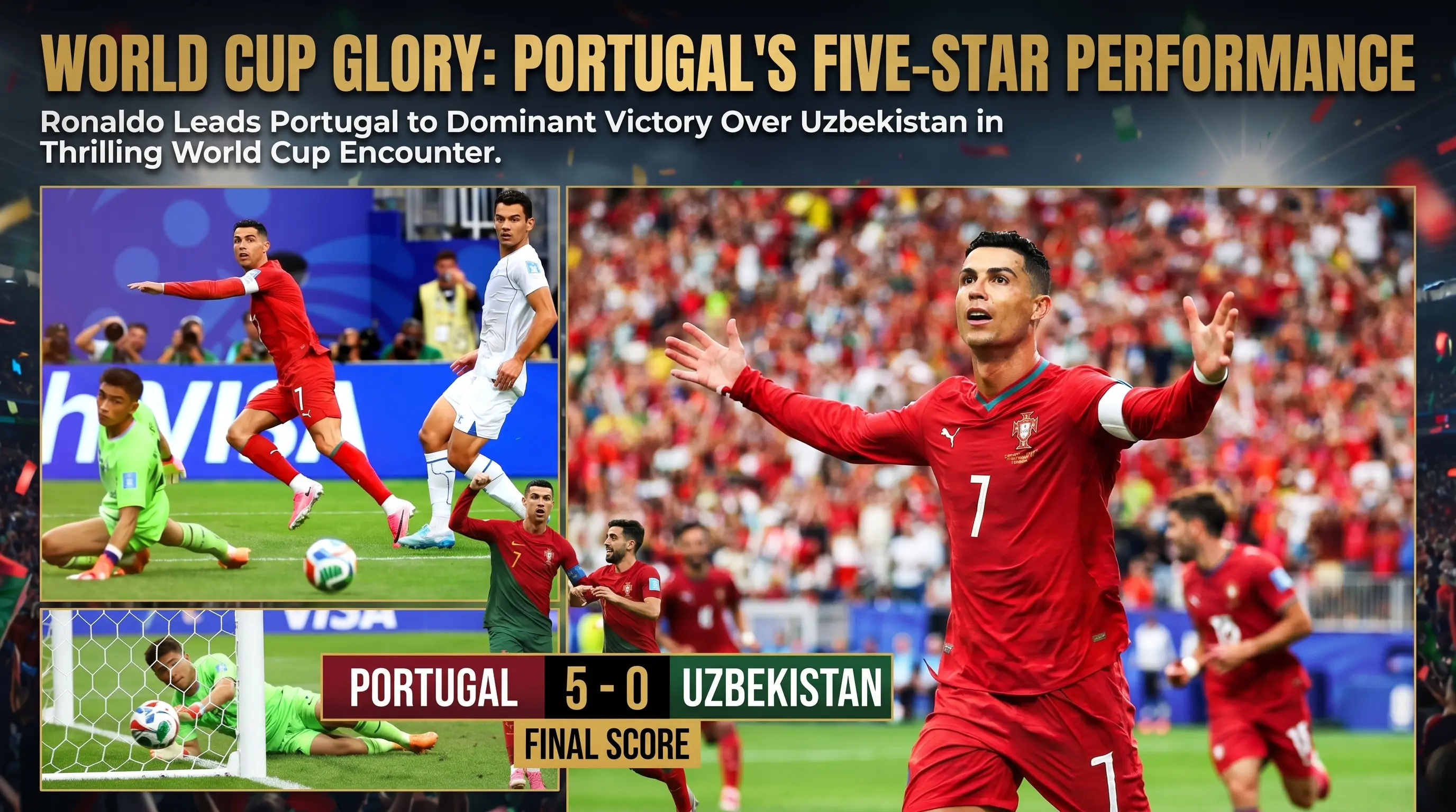Portugal Wins A Huge Soccer Match Against Uzbekistan At The World Cup
