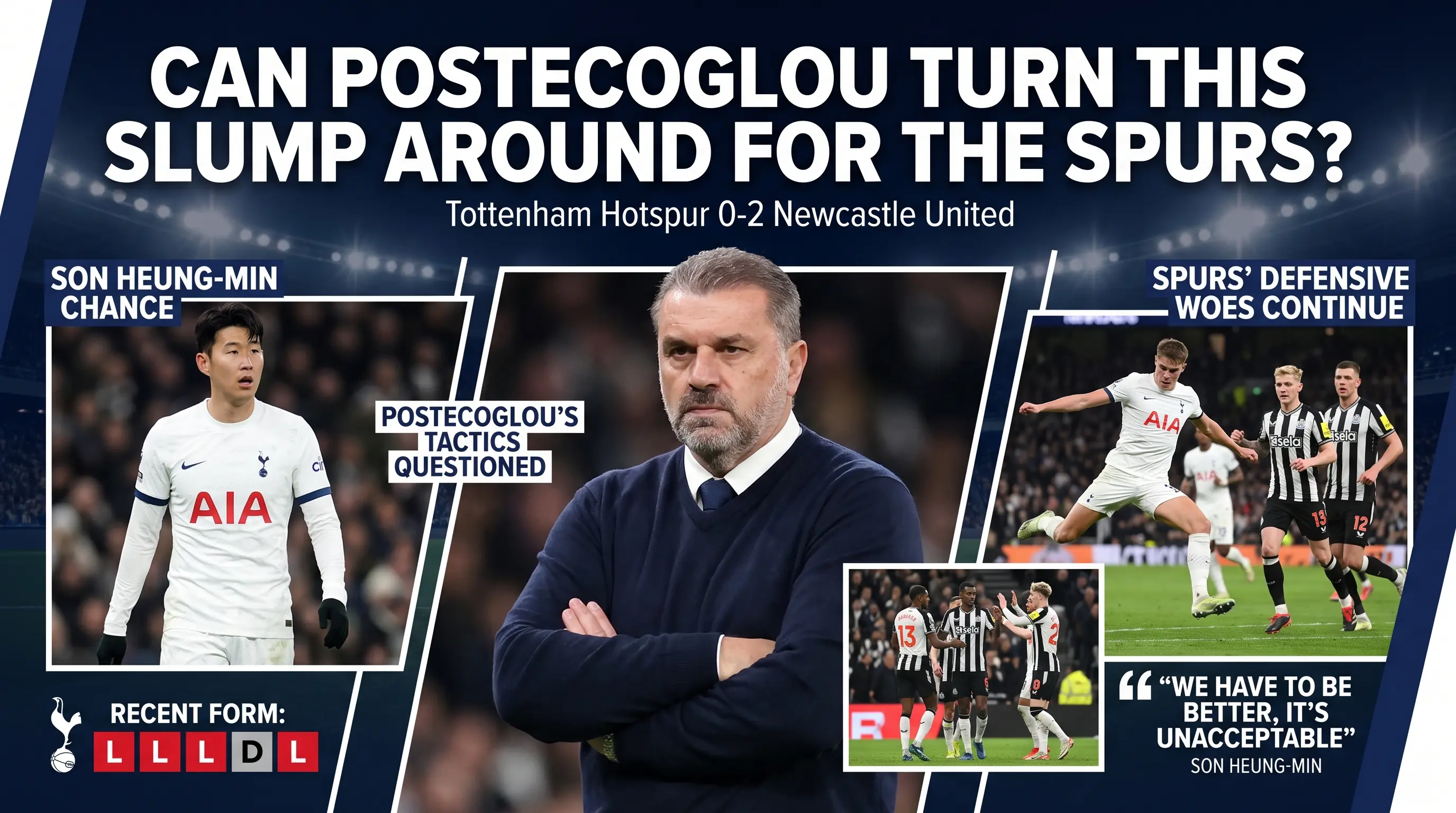 Can Postecoglou Turn This Slump Around for the Spurs
