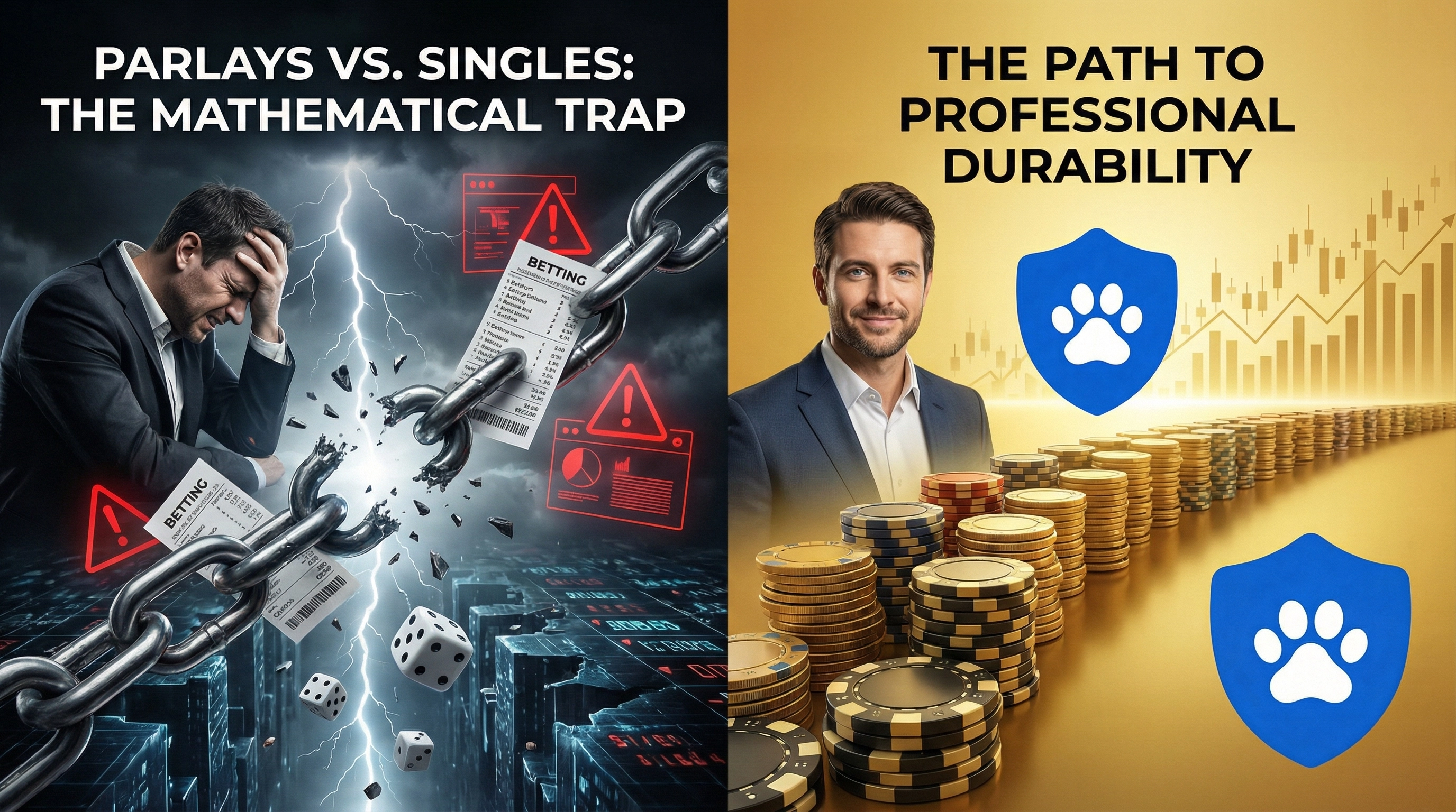 Parlays vs. Singles: The Mathematical Trap and the Path to Professional Durability
