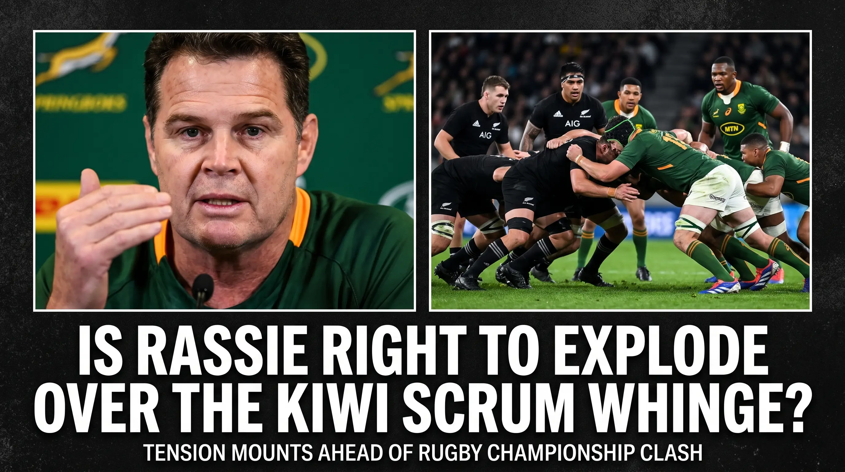 Is Rassie Right to Explode Over the Kiwi Scrum Whinge