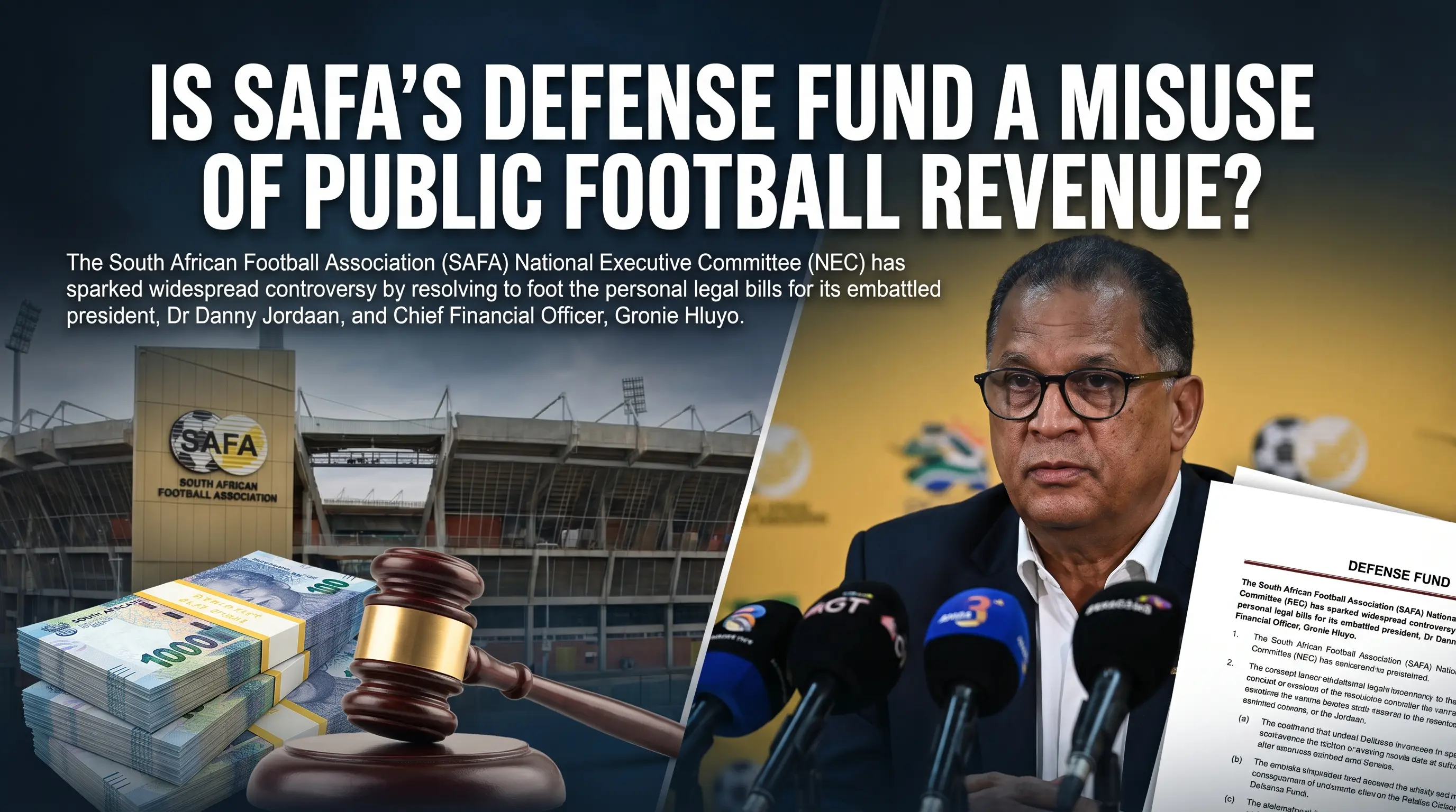 Is SAFA's Defense Fund a Misuse of Public Football Revenue?
