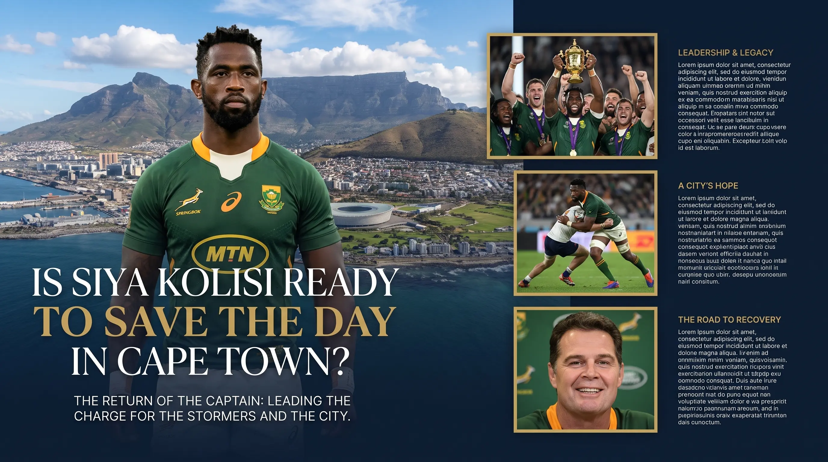 Is Siya Kolisi Ready to Save the Day in Cape Town