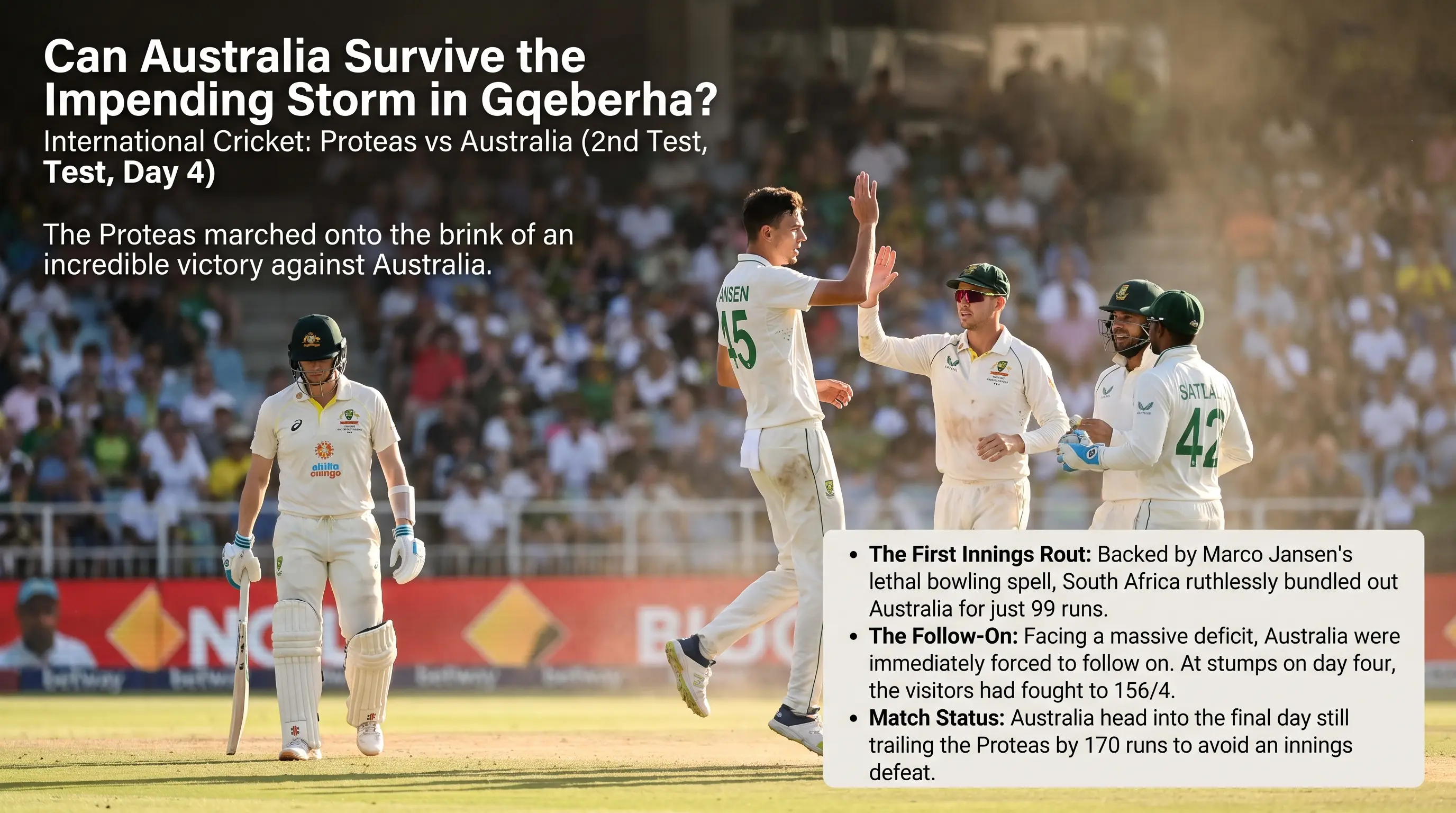 Can Australia Survive the Impending Storm in Gqeberha?