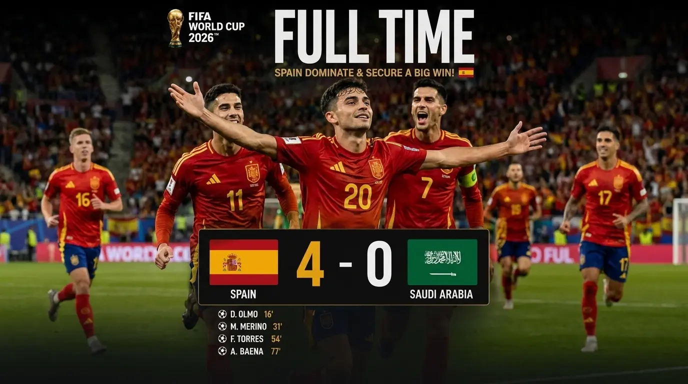 Spain Wins A Huge Soccer Game Against Saudi Arabia
