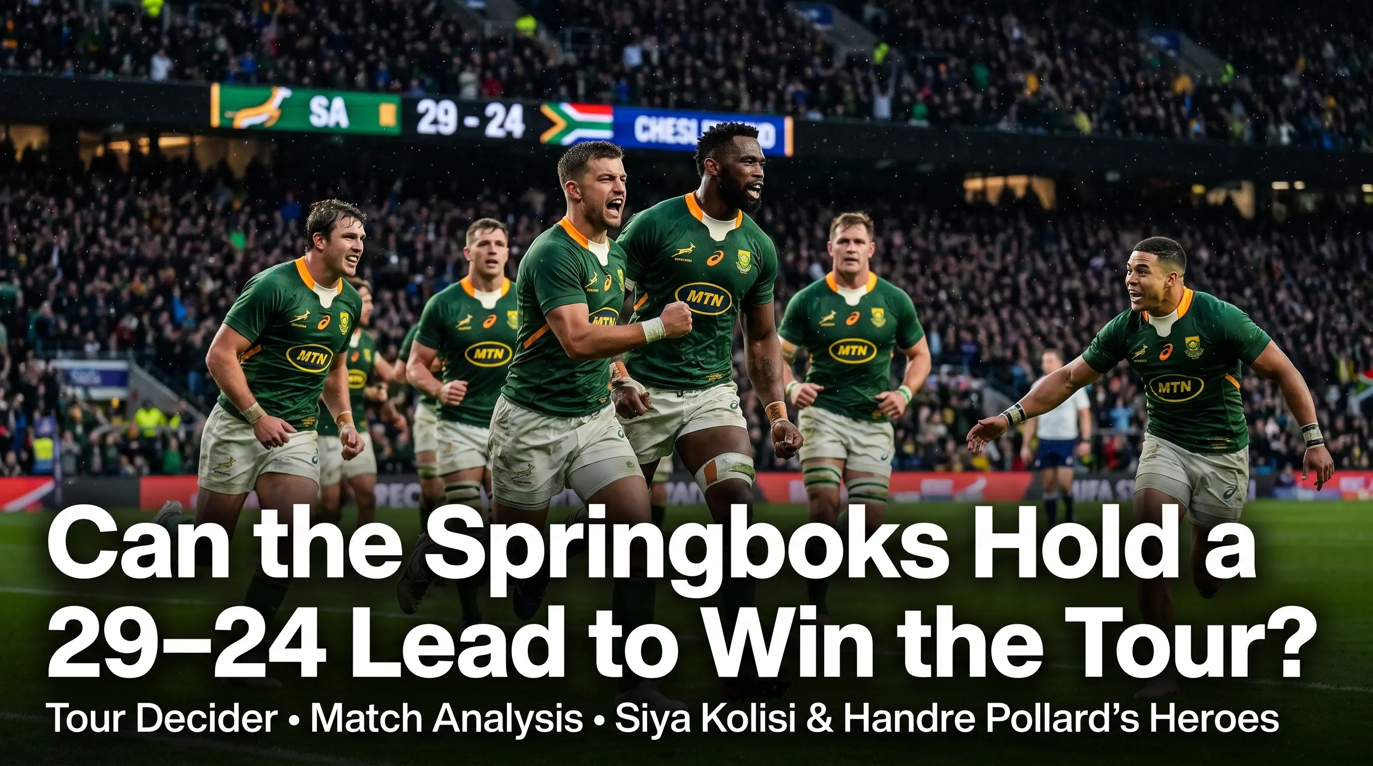 Can the Springboks Hold a 29 to 24 Lead to Win the Tour