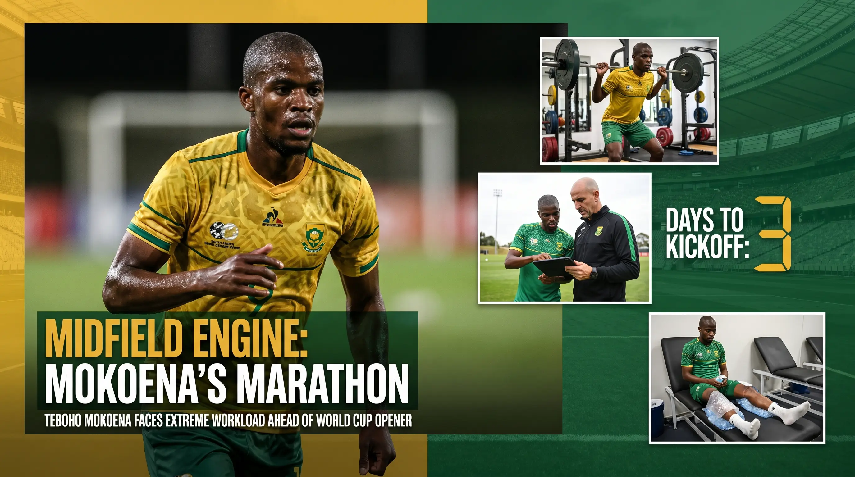 Midfield Engine Teboho Mokoena Faces Extreme Workload Ahead Of World Cup Opener