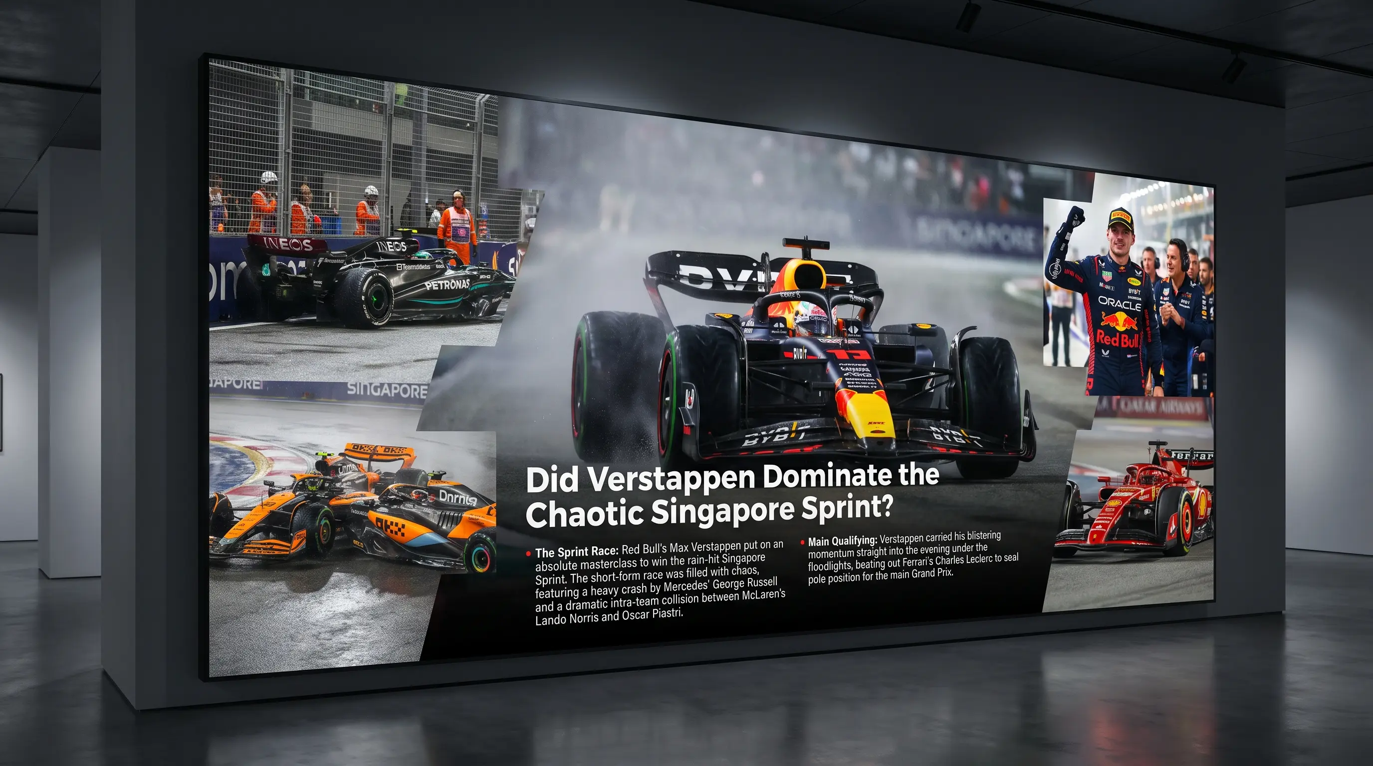 Did Verstappen Dominate the Chaotic Singapore Sprint?