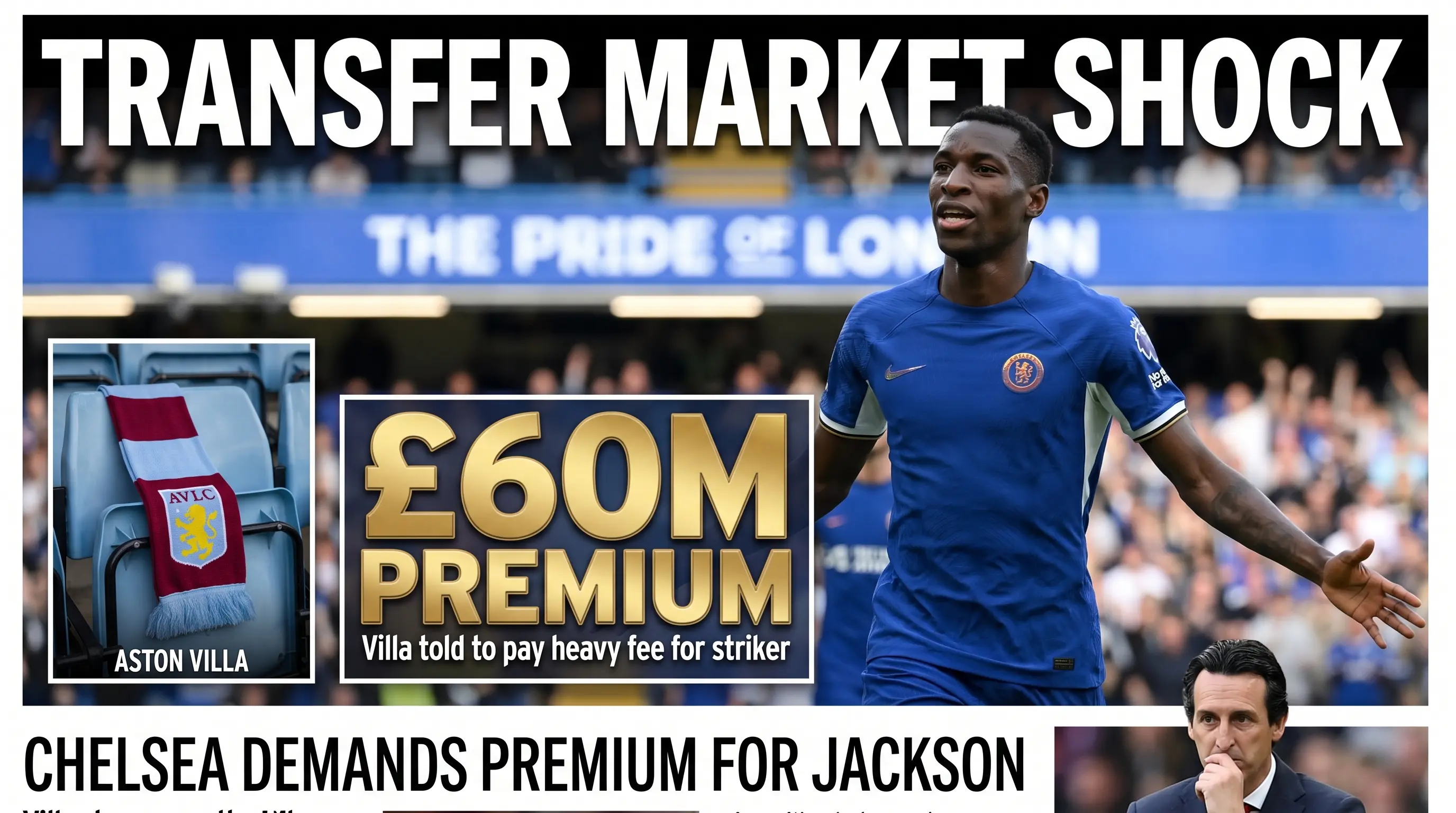 Villa Told To Pay Heavy 60m Premium For Nicolas Jackson