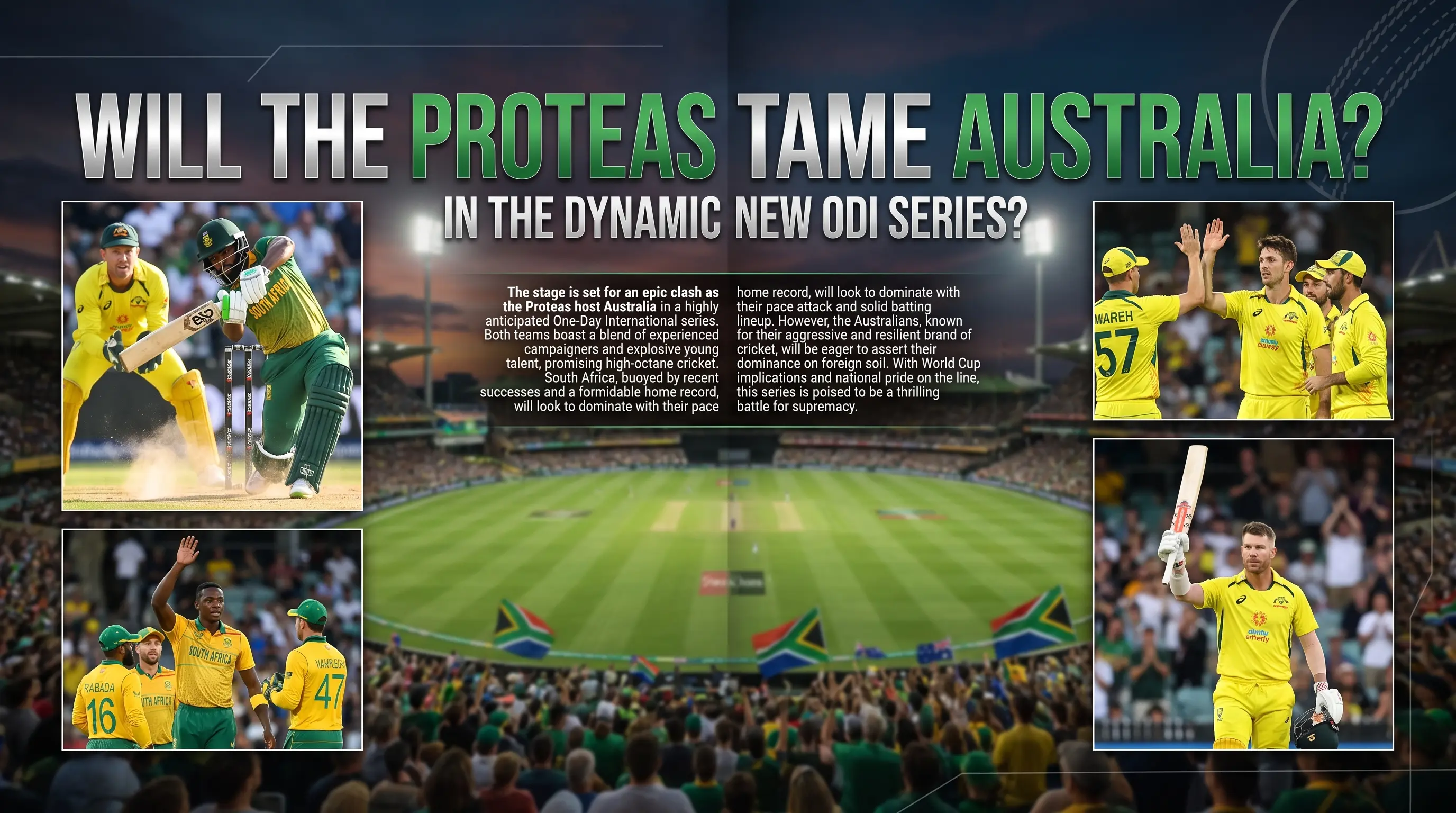 Will the Proteas Tame Australia in the Dynamic New ODI Series