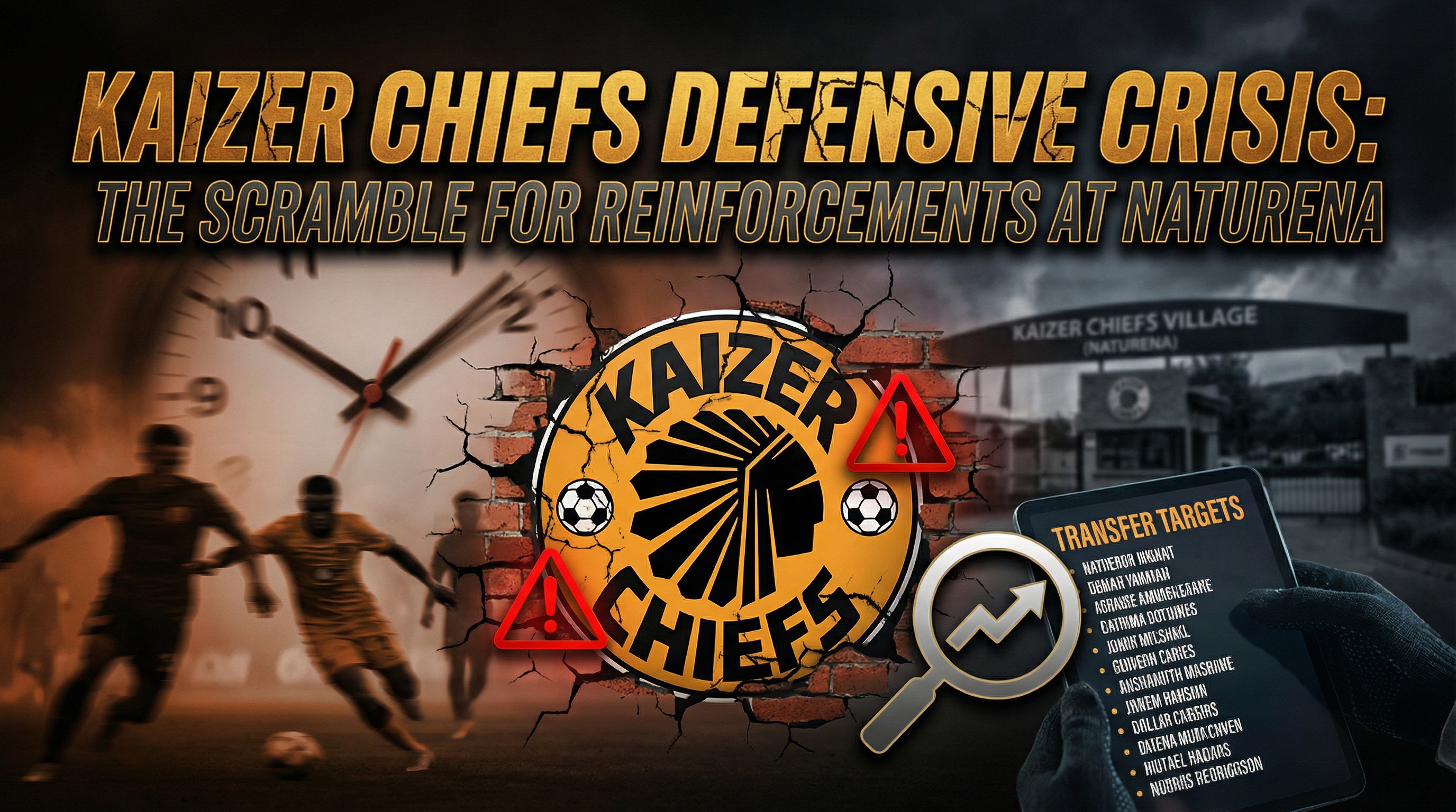 Kaizer Chiefs Defensive Crisis: The Scramble for Reinforcements at Naturena