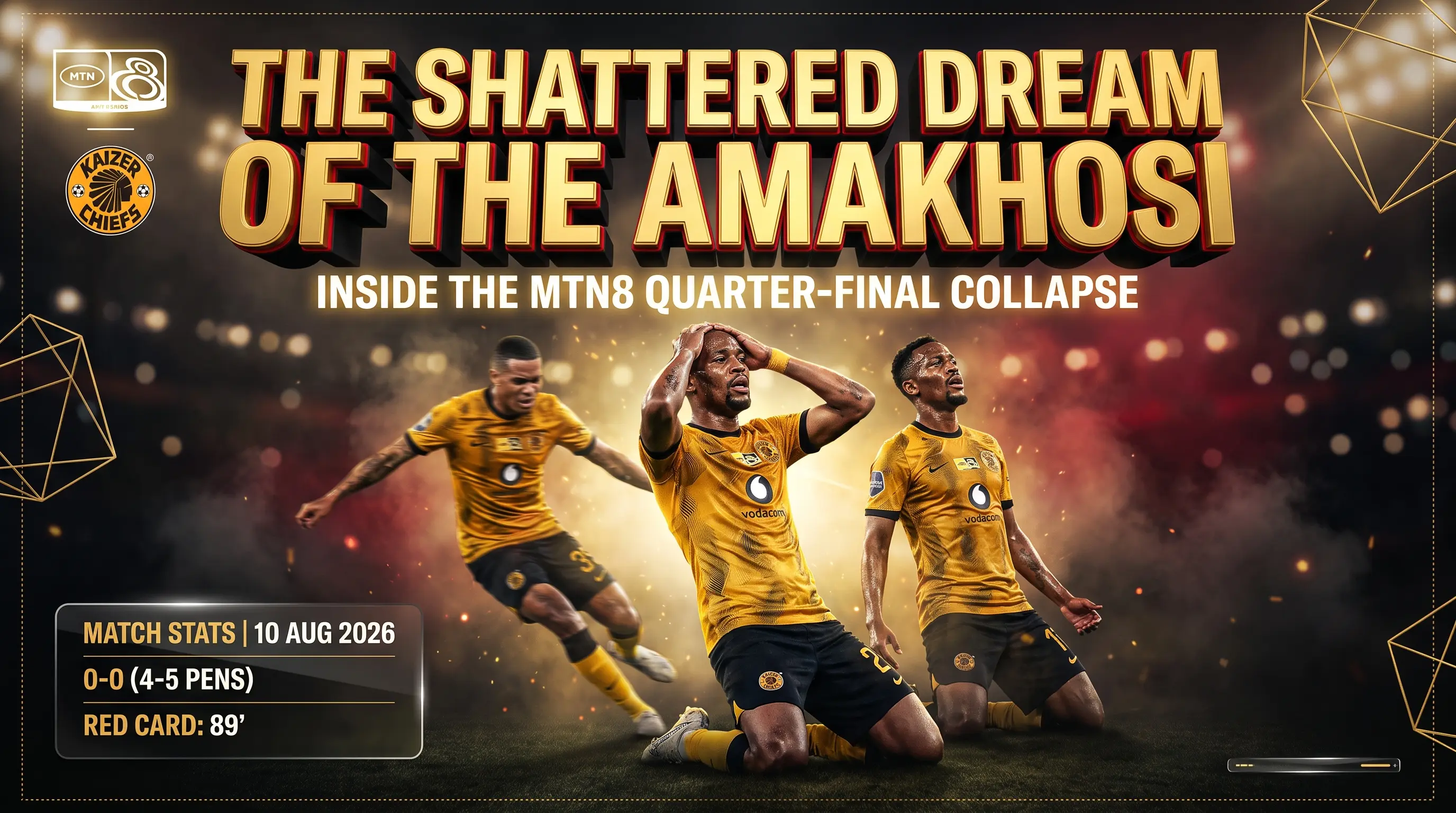 The Shattered Dream of the Amakhosi: Inside the MTN8 Quarter Final Collapse