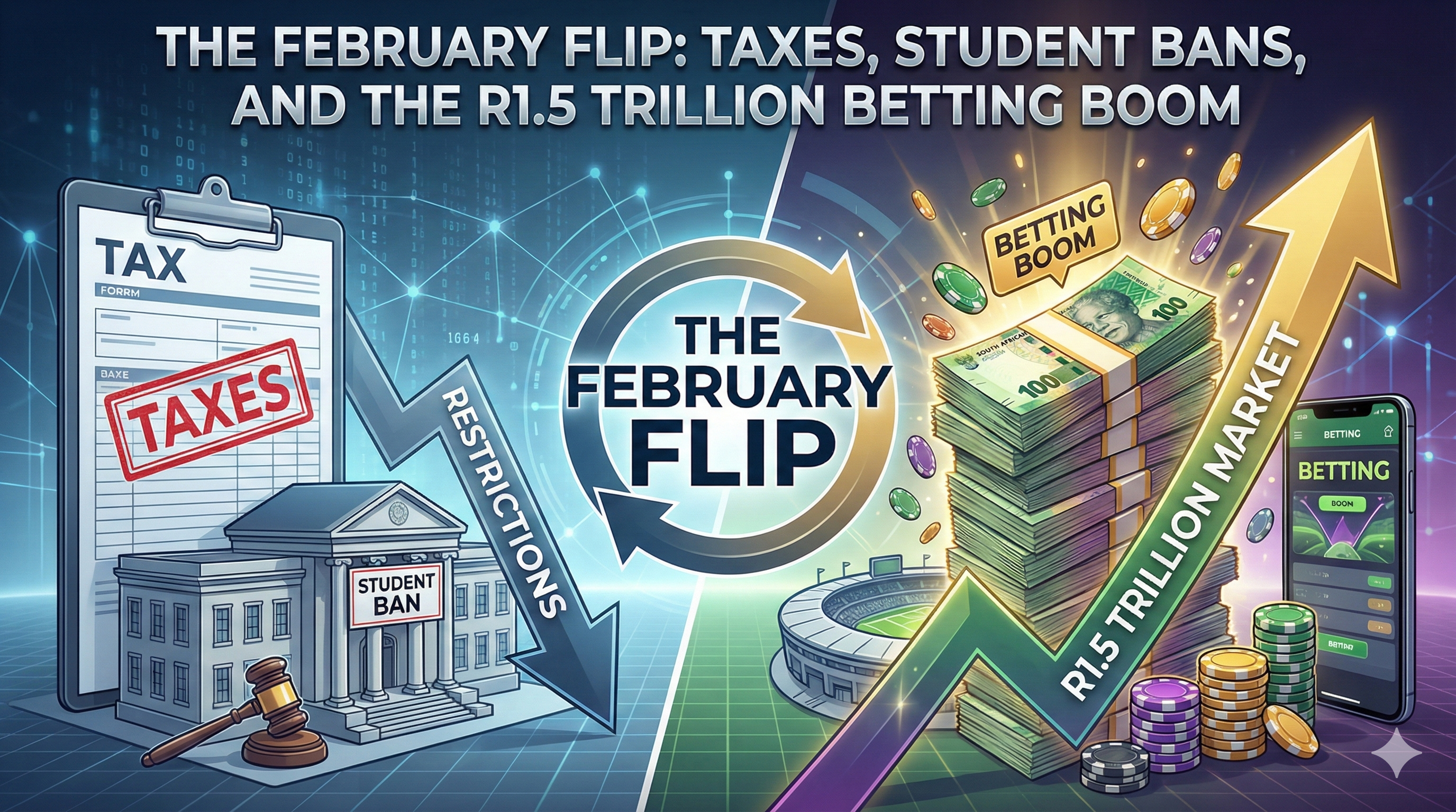 The February Flip: Taxes, Student Bans, and the R1.5 Trillion Betting Boom